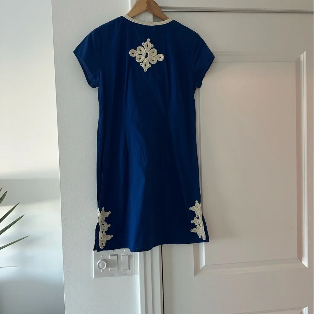 Gallabia Embroidered Trim Kaftan Dress - Picture 9 of 12